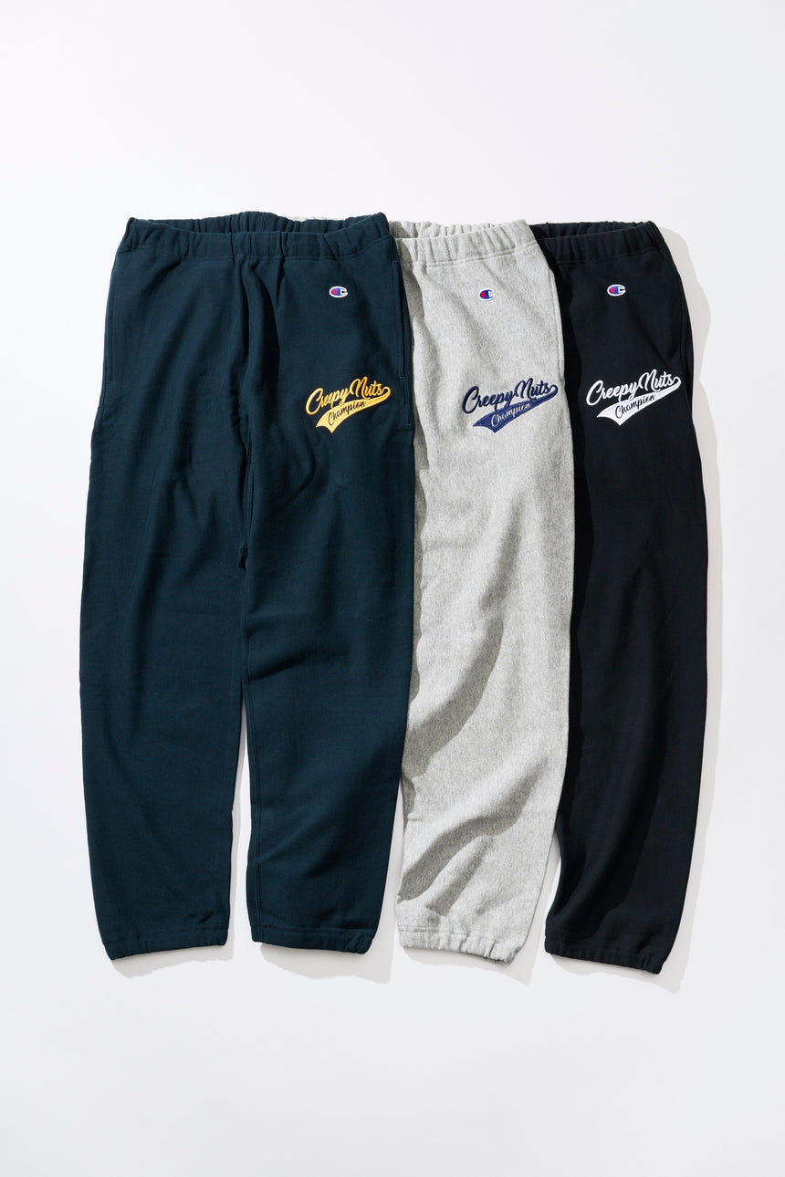 Creepy Nuts × Champion REVERSE WEAVE® SWEAT PANTS NAVY