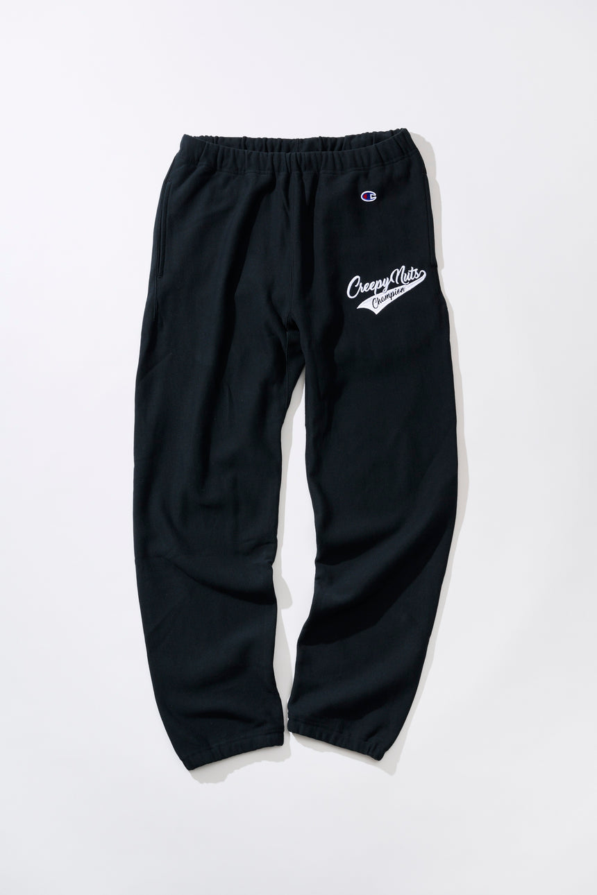 Creepy Nuts × Champion REVERSE WEAVE® SWEAT PANTS BLACK