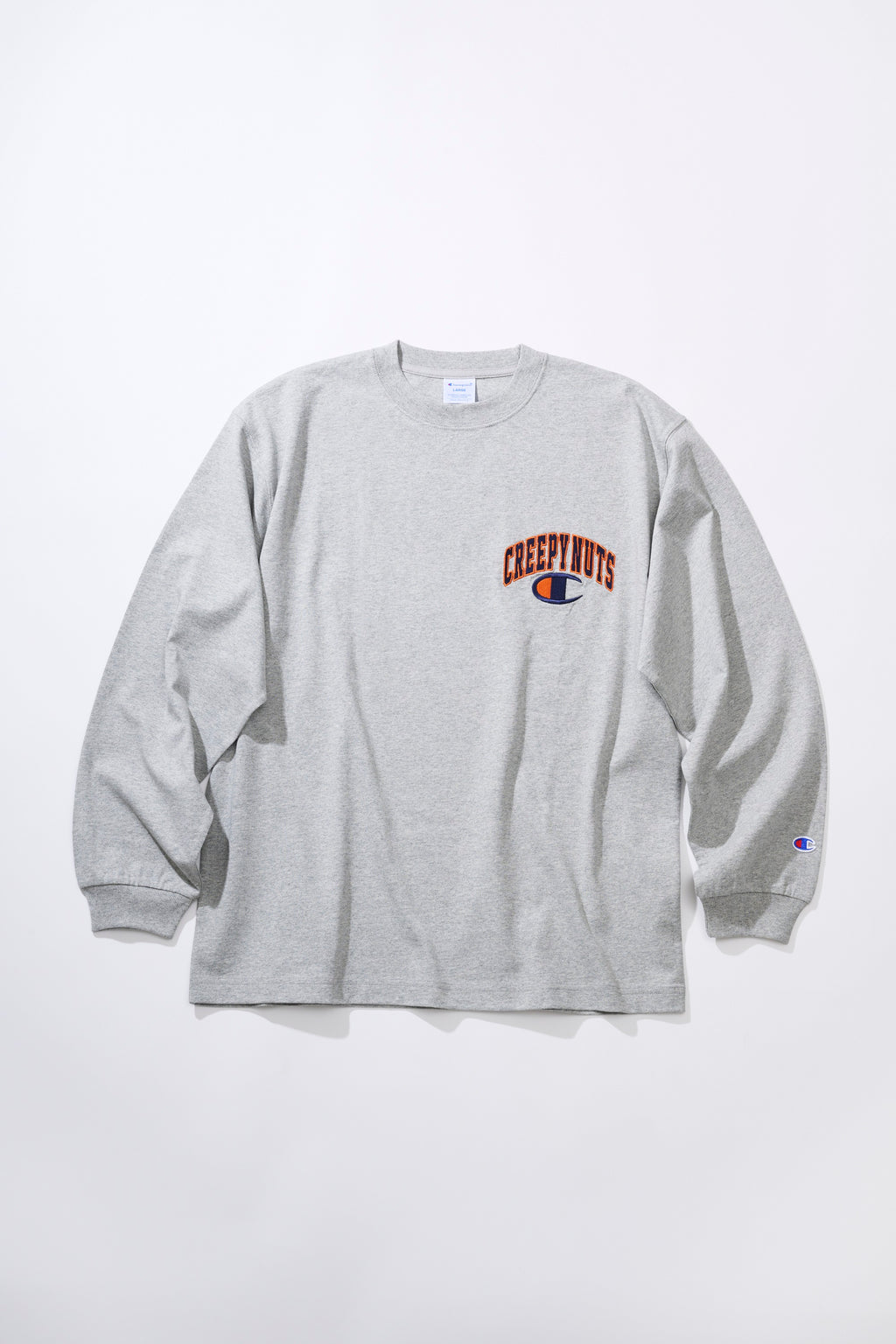 Creepy Nuts × Champion LONG SLEEVE T-SHIRT '25 [OXFORD GRAY