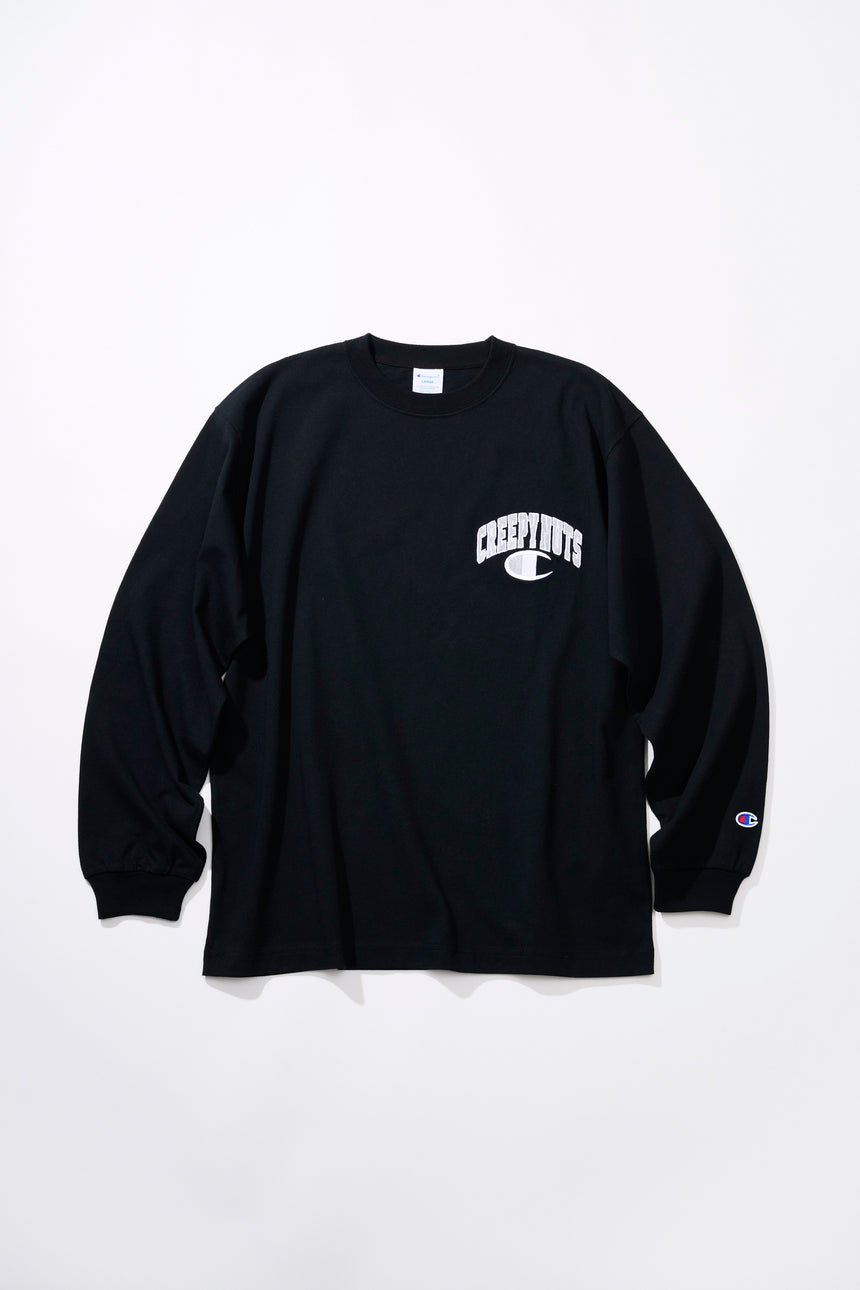 Creepy Nuts × Champion LONG SLEEVE T-SHIRT '25 [BLACK]