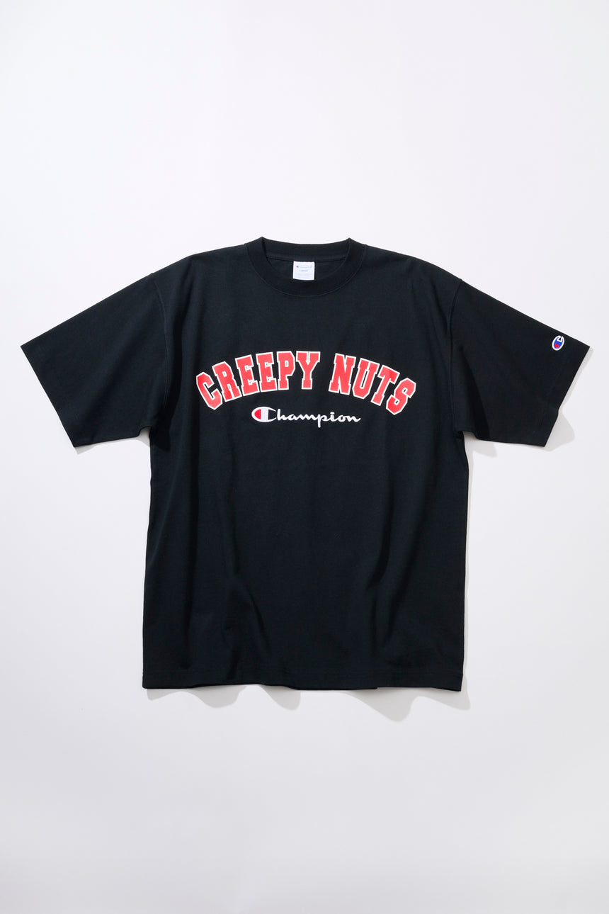 Creepy Nuts × Champion SHORT SLEEVE T-SHIRT '25② [BLACK]