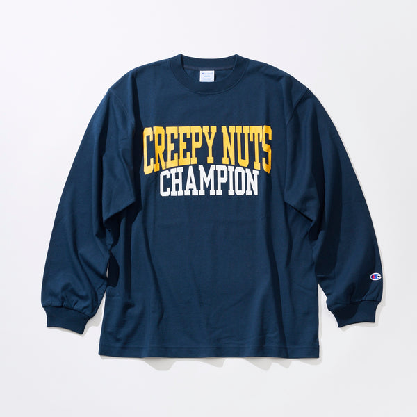 Creepy Nuts Champion スウェット Creepy Nuts × Champion LONG SLEEVE T-SHIRT NAVY – Creepy