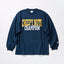 Creepy Nuts × Champion LONG SLEEVE T-SHIRT NAVY 